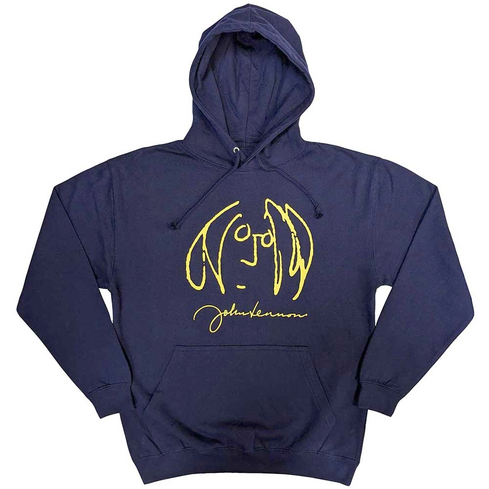John Lennon - Self Portrait Hoodie - Blue